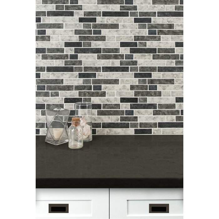 MSI Urban Tapestry Interlocking Random Sized Glass Mosaic Tile Wayfair